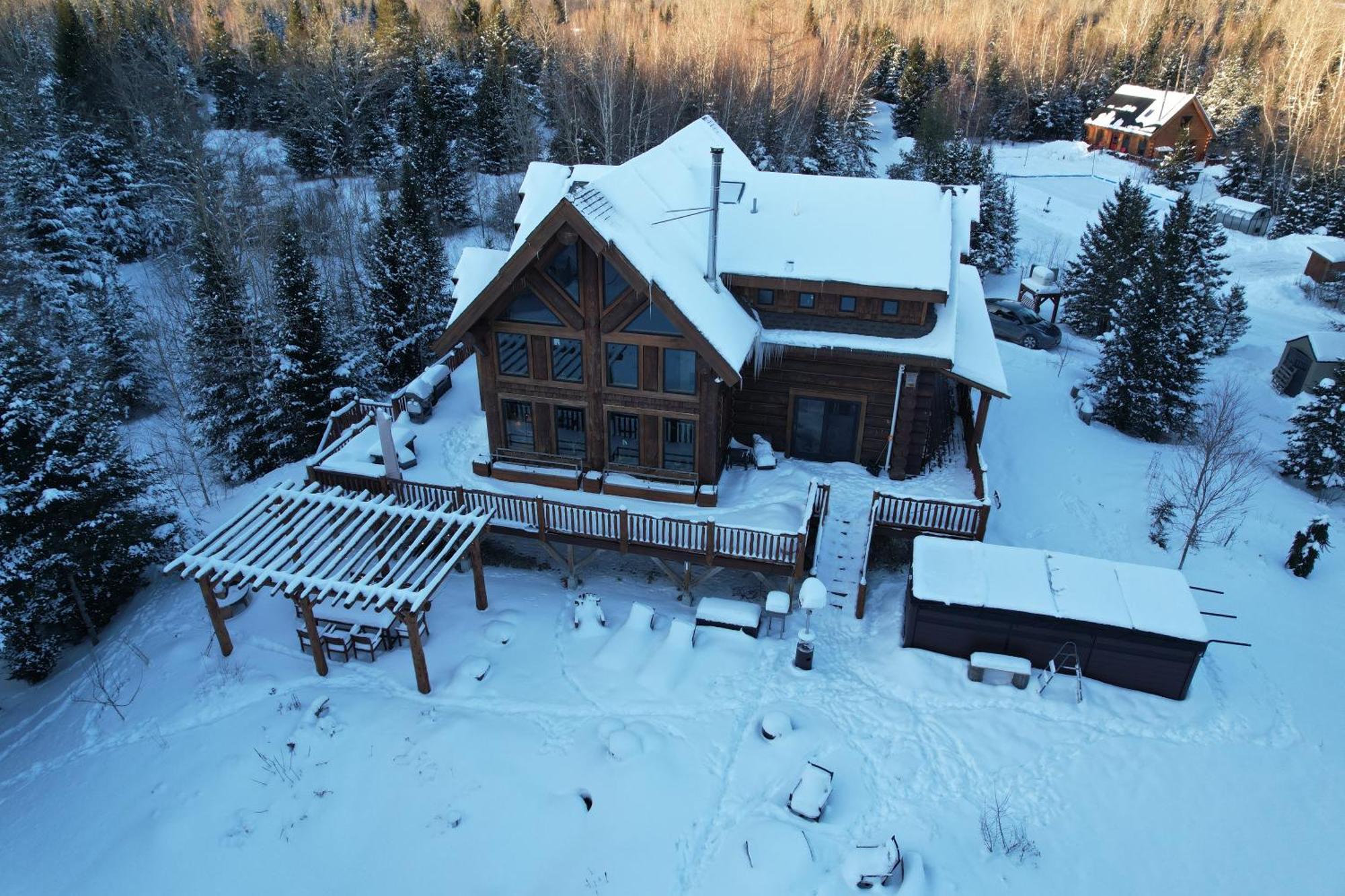 Wml Stunning Log Home In Bretton Woods, Ac, 2-Person Jacuzzi, Indoor And Outdoor Fireplaces, & More! ภายนอก รูปภาพ