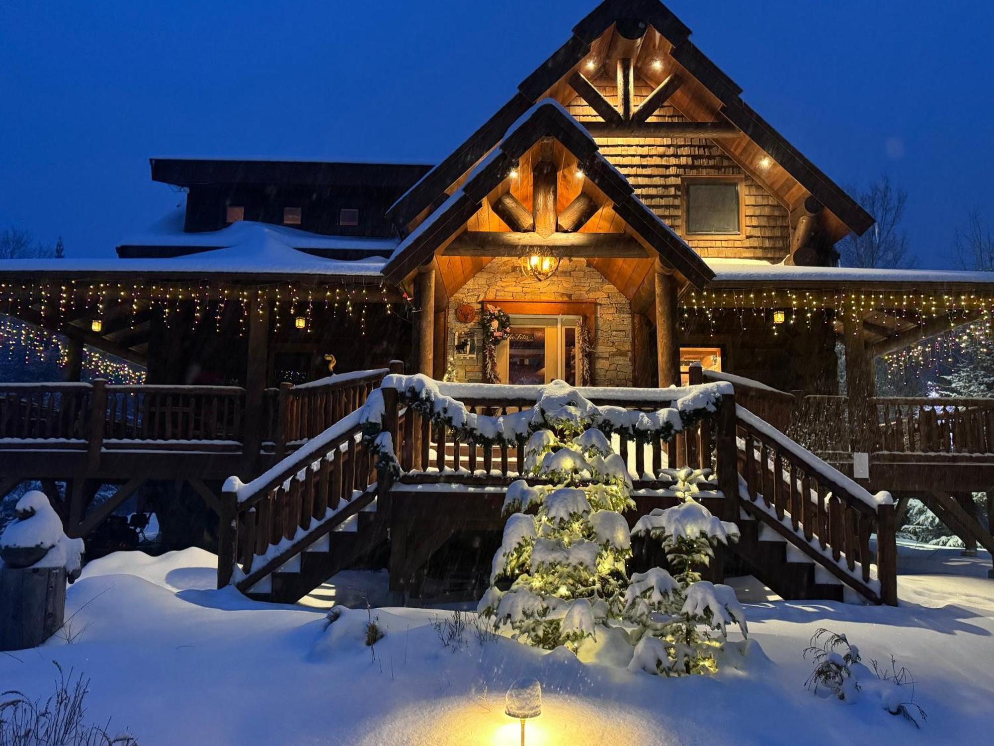 Wml Stunning Log Home In Bretton Woods, Ac, 2-Person Jacuzzi, Indoor And Outdoor Fireplaces, & More! ภายนอก รูปภาพ