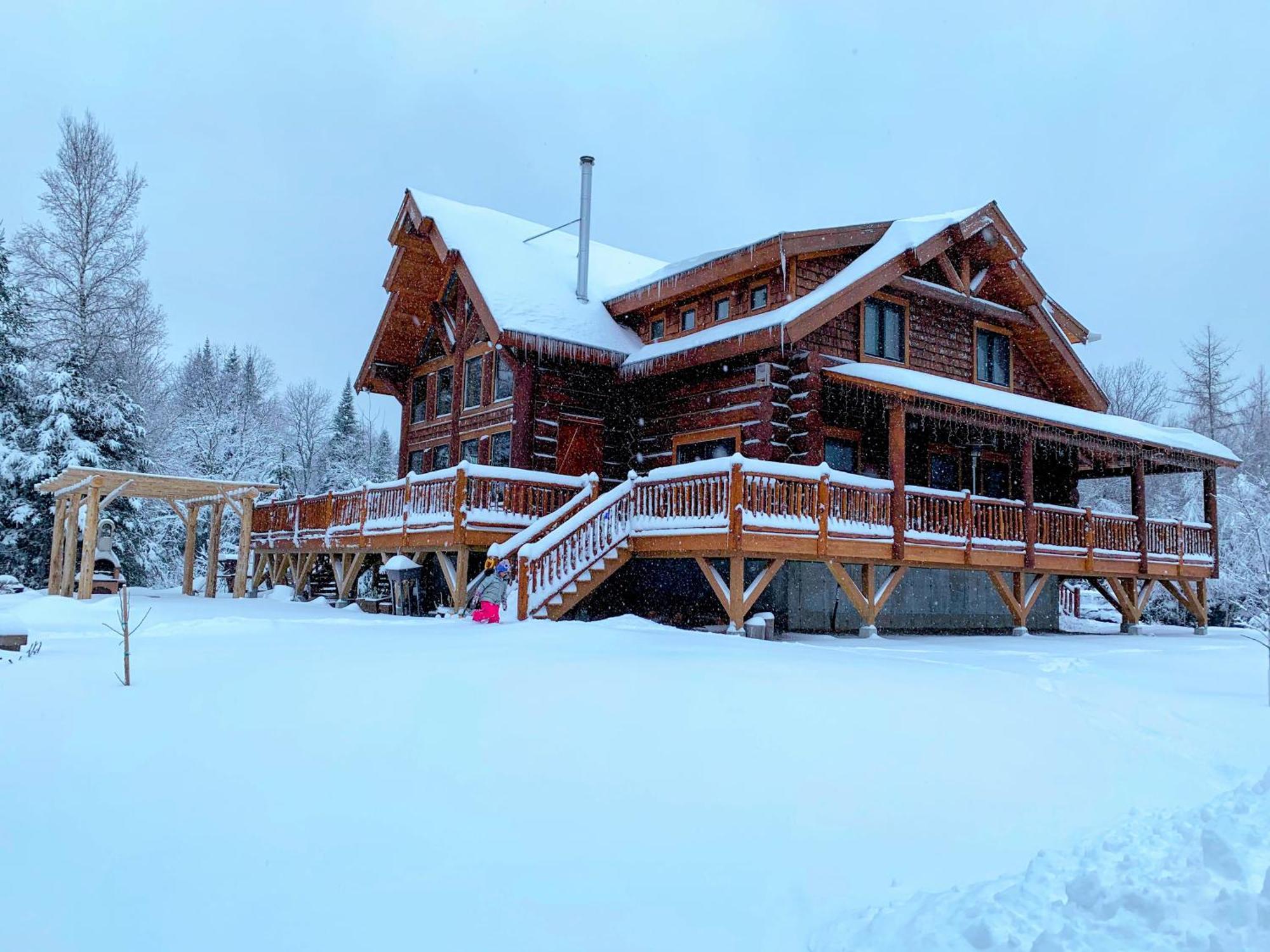 Wml Stunning Log Home In Bretton Woods, Ac, 2-Person Jacuzzi, Indoor And Outdoor Fireplaces, & More! ภายนอก รูปภาพ